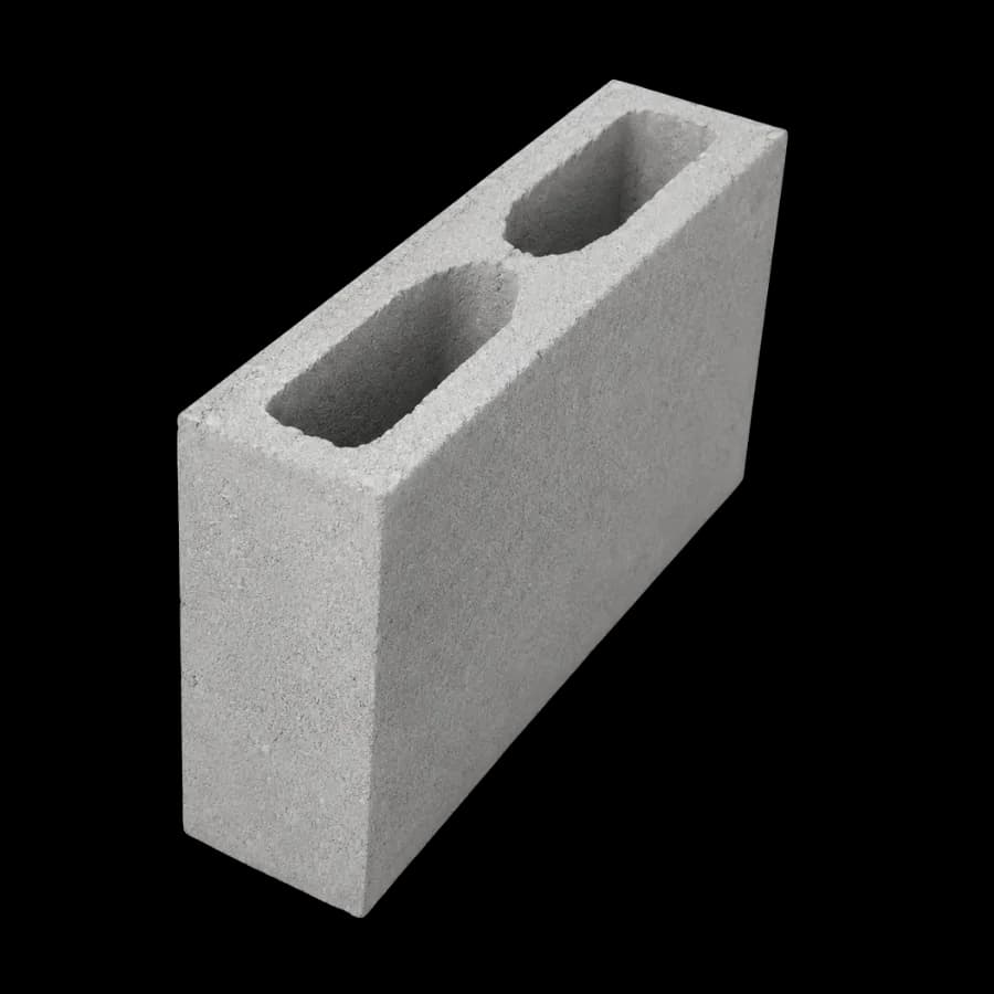 Bloco de concreto para vedação 9x19x39 cm da AGBS Pré-moldados